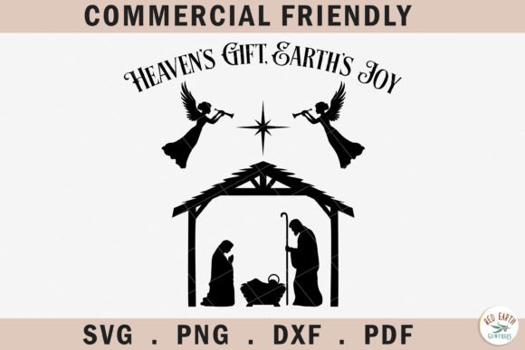 Christmas Nativity SVG for Crafts