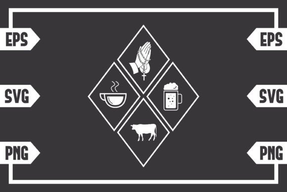 Coffee Jesus Beer and Cow Crafts