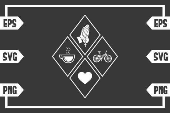Coffee Jesus Heart and Cycling Crafts