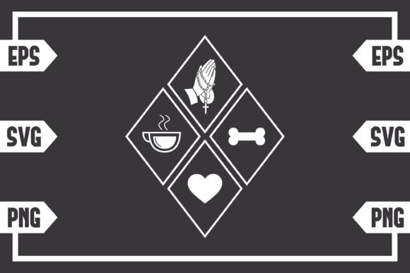 Coffee Jesus Heart and Dog Bone Crafts
