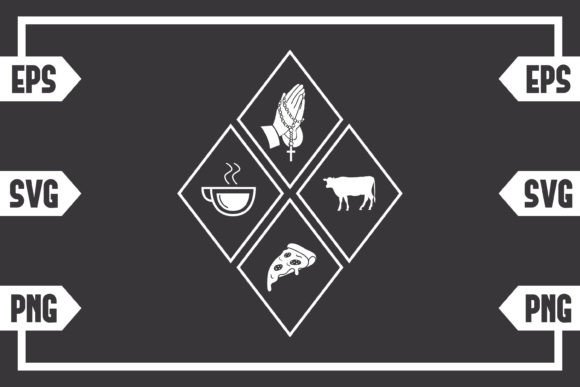 Coffee Jesus Pizza and Cow Crafts