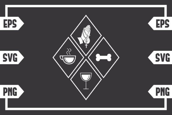 Coffee Jesus Wine and Dog Bone