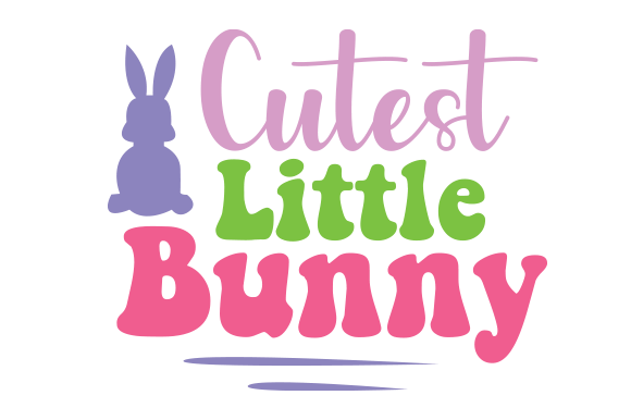 Cutest Little Bunny SVG T-Shirt Design Crafts
