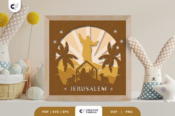 Easter Resurrection 3D Light Box Paper