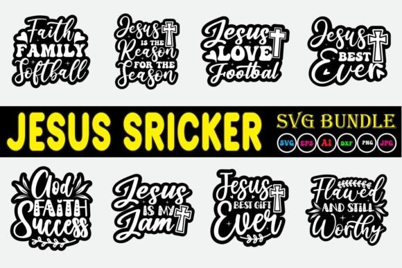 Jesus Sticker SVG Bundle Vol.2