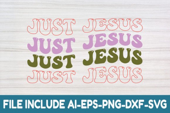 Just Jesus- Retro Christian Svg