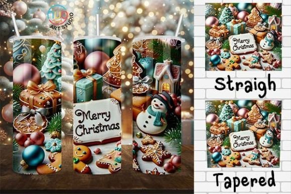 Merry Christmas Gingerbread Tumbler Tumbler Wraps