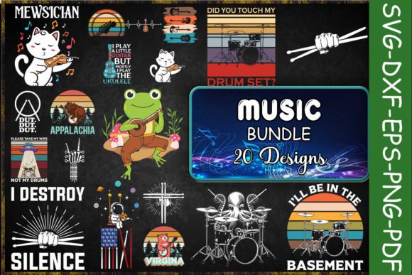 Music SVG Bundle for Crafts and Creative Design