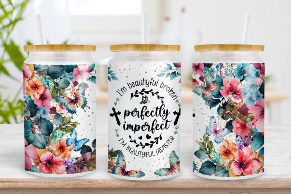 Perfectly Imperfect - 16oz Libbey Glass and Print Templates