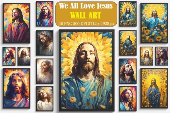 We All Love Jesus Wall Art Bundle
