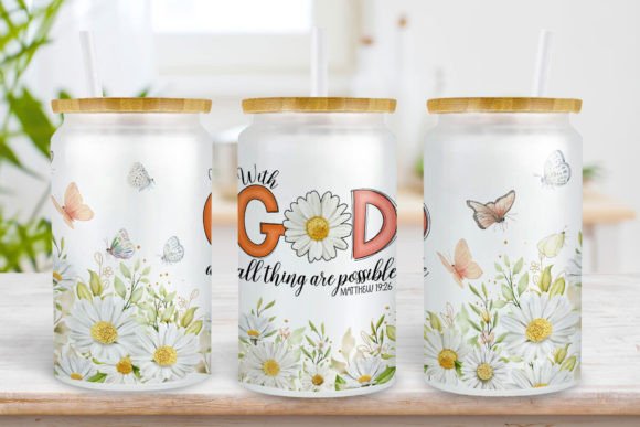 With God All Things Are Possible 16oz Print Templates